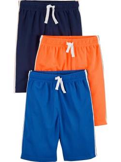 Simple Joys by Carter's Jungen 3-Pack Mesh Shorts, Blau/Orange/Marineblau, 5-6 Jahre (3er Pack) von Simple Joys by Carter's