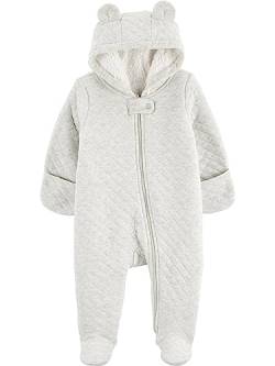 Simple Joys by Carter's Unisex-Baby Fleece-Overall mit Fuß, Grau, 0-3M von Simple Joys by Carter's