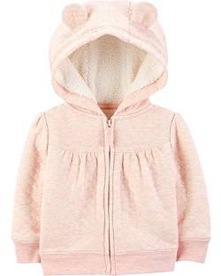 Simple Joys by Carter's Unisex Baby Hooded Sweater with Sherpa Lining Infant-and-Toddler-Outerwear-Jackets, Rosa, 0-3 Monate von Simple Joys by Carter's