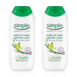 Simple Kind to Hair Gentle Care Shampoo 200 ml (2er Pack) von Simple