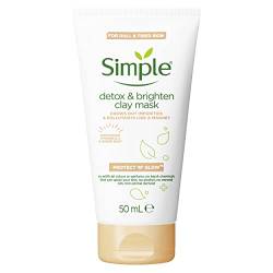 Simple Protect 'N' Glow Detox & Brighten Clay Mask 50 ml von Simple