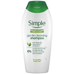 Simple Sanftes Reinigungsshampoo mit Vitamin B5, Kamillenöl und Glycerin Haarpflege für gesundes, glänzendes Haar, 6 x 400 ml von Simple