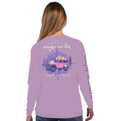 Simply Southern | The Lord is My Strength and My Song | Preppy and Stylish Women's Black Relaxed Fit Long Sleeve T-Shirt, Flieder, XX-Large von Simply Southern