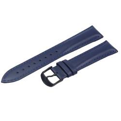 SinSed Uhrenarmbänder aus echtem Leder, 18mm, 20mm, 22mm, 24mm, Uhrenzubehör, Blau-bk, 16mm von SinSed