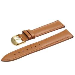SinSed Uhrenarmbänder aus echtem Leder, 18mm, 20mm, 22mm, 24mm, Uhrenzubehör, Hellbraun g, 18mm von SinSed