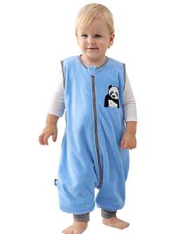 Baby-Schlafsack, 1,5 Tog, für Kleinkinder, warm, mit Beinen, Schlafanzug, Unisex, Blau/L von Sincere