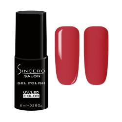 Sincero Salon - Premium UV Nagellack Sexy Red- Gel Nagellack - Farbgel für Gelnägel - Auftrag von 1 oder 2 Schichten Gel Nägeln - Stark Pigmentiert UV Gel Nagellack - Gel Polish - Nagellack Rot von Sincero Salon