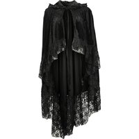 Sinister Gothic - Gothic Cape - Gothic Cape Mit Kapuze  - für Damen - Größe  schwarz von Sinister Gothic