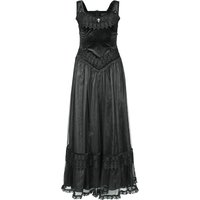 Sinister Gothic - Gothic Kleid lang - Langes Gothickleid - XS bis 4XL - für Damen - Größe S - schwarz von Sinister Gothic