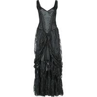 Sinister Gothic - Gothic Kleid lang - Langes Gothickleid - XS bis XXL - für Damen - Größe L - schwarz von Sinister Gothic