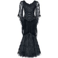 Sinister Gothic - Gothic Kleid lang - Longdress - M bis XL - für Damen - Größe M - schwarz von Sinister Gothic