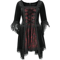 Sinister Gothic - Gothic Kurzes Kleid - Kurzes Gothickleid - XS bis XXL - für Damen - Größe L - schwarz/rot von Sinister Gothic