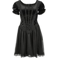Sinister Gothic - Gothic Kurzes Kleid - Kurzes Gothickleid - XS bis XXL - für Damen - Größe L - schwarz von Sinister Gothic