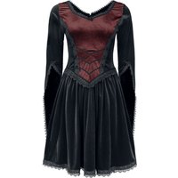 Sinister Gothic - Gothic Kurzes Kleid - Minidress - M bis XXL - für Damen - Größe L - schwarz/rot von Sinister Gothic