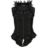 Sinister Gothic - Gothic Neckholder - Gothic Top - XS bis XXL - für Damen - Größe M - schwarz von Sinister Gothic