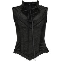 Sinister Gothic - Gothic Neckholder - Gothic Top - XS bis XXL - für Damen - Größe S - schwarz von Sinister Gothic