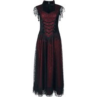 Sinister Gothic - Mittelalter Kleid lang - Gothic Dress - S bis XXL - für Damen - Größe L - schwarz/rot von Sinister Gothic