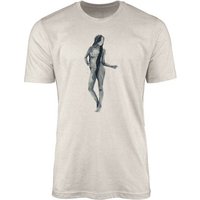 Sinus Art T-Shirt Herren Shirt 100% gekämmte Bio-Baumwolle T-Shirt Wasserfarben schöne Frau Motiv Nachhaltig Ökomode (1-tlg) von Sinus Art