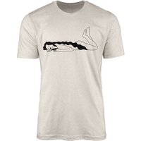 Sinus Art T-Shirt Herren Shirt 100% gekämmte Bio-Baumwolle T-Shirt junge Frau Grafik Motiv Nachhaltig Ökomode aus ern (1-tlg) von Sinus Art