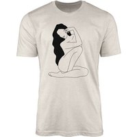 Sinus Art T-Shirt Herren Shirt 100% gekämmte Bio-Baumwolle T-Shirt schöne Frau Grafik Motiv Nachhaltig Ökomode aus er (1-tlg) von Sinus Art