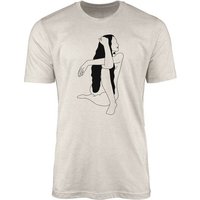 Sinus Art T-Shirt Herren Shirt 100% gekämmte Bio-Baumwolle T-Shirt schöne Frau Motiv Nachhaltig Ökomode aus erneuerba (1-tlg) von Sinus Art