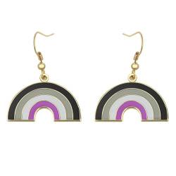 Asexual Pride Rainbow Shape Dangle Ohrringe Gay & Lesbian LGBT Pride Geschenke Rainbow Schmuck von Sinwinkori