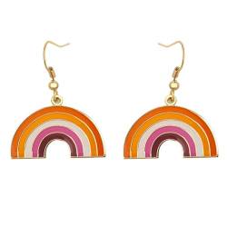 Sun Set Pride Rainbow Shape Dangle Ohrringe Gay & Lesbian LGBT Pride Geschenke Rainbow Schmuck von Sinwinkori