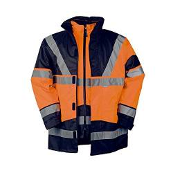 Sioen Herren Skollfield Jacke, Mehrfarbig (highviz orange/Navy), L(uk) von Sioen