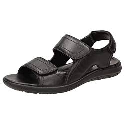 Sioux Herren Lutalo 701 Flat Sandal, Schwarz, 45 UK, EU von Sioux