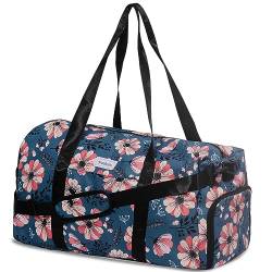 Sivaletis 55,9 cm große Reisetasche für Damen, Reisetasche mit Schuhtasche, multifunktionaler Wochenend-Turnbeutel, Blau, modisch von Sivaletis