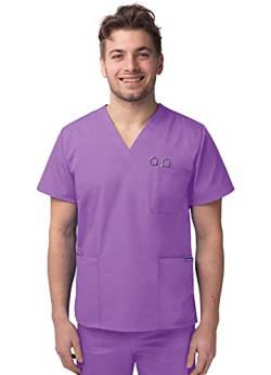 Sivvan Casaca médica Cuello en V, tres bolsillos Unisex - S8304 - Lavender - 2X von Sivvan