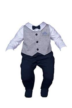 Six4kids Baby Taufstrampler Taufanzug Strampler Overall (68-6M) von Six4kids