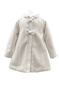 SixforKids Edel Taufmantel gefüttert Mantel Jacke Taufe Weiß-Ivory (104) von SixforKids