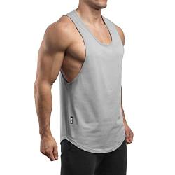 Sixlab Round Fusion Tank Top Herren Fitness Shirt Gym (XXL, Grau) von Sixlab