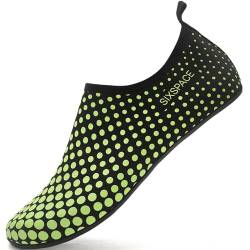 Sixspace Badeschuhe Wasserschuhe Damen Herren Schwimmschuhe Strandschuhe Aquaschuhe Surfschuhe Barfußschuhe Tauchschuhe Wassersportschuhe（Grün,42 EU von Sixspace