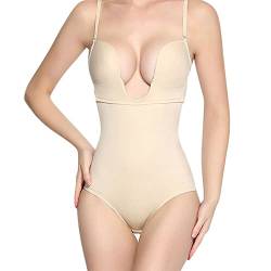 Sizoer Damen BH RüCkenfreie Body Tiefen RüCkenausschnitt, Tiefer Ausschnitt Rückenfreier Body Shaper Mit Rückenfreier Klebe BH Verlängerung, Tiefer V-Ausschnitt Body Shaper für Kleid von Sizoer