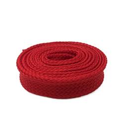 1,8cm 0,7 '' Fat Shoelaces für Lady Woman Heavy Duty Schnürsenkel Sneaker Flach Breite Schuhe Strings, 133 Red, 80cm von Sjzwt