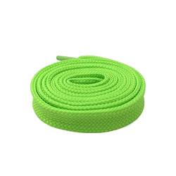 1,8cm 0,7 '' Fat Shoelaces für Lady Woman Heavy Duty Schnürsenkel Sneaker Flach Breite Schuhe Strings, 137fluorescein Grün, 180cm von Sjzwt