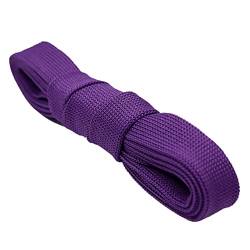 Schnürsenkel, 15 mm breit, gestrickt, deep purple, 120, von Sjzwt