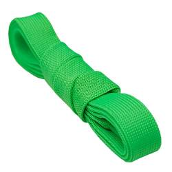 Schnürsenkel, 15 mm breit, gestrickt, neon green, 120, von Sjzwt