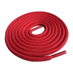 Schnürsenkel Außen 4.5mm Wanderschuhe Schnürsenkel Polyester Seil Schnürsystem Shoestring Schnürsenkel für Basketball-Schuh-Turnschuh, 3 Red Red, 100cm von Sjzwt