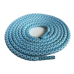 Schnürsenkel Außen 4.5mm Wanderschuhe Schnürsenkel Polyester Seil Schnürsystem Shoestring Schnürsenkel für Basketball-Schuh-Turnschuh, 4 Light Blue Weiß, 70cm von Sjzwt