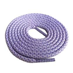 Schnürsenkel Außen 4.5mm Wanderschuhe Schnürsenkel Polyester Seil Schnürsystem Shoestring Schnürsenkel für Basketball-Schuh-Turnschuh, 6 Hellpurpurnes Weiß, 140cm von Sjzwt