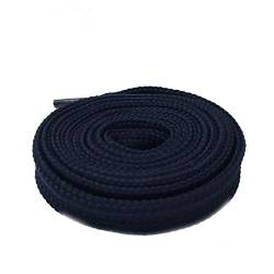 Schnürsenkel Sneaker Bunte Sportlich Wohnung Weit Shoess 1.8cm /0.7 ‚‘ Fat Shoelaces für Dame Frau, 140 Dunkelblau, 140 cm von Sjzwt