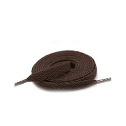 Shoelace Bunte Breite von Flach Schnürsenkel Schnürsenkel für Sneakers Sportschuhe 24color 150cm, braun, 150cm von Sjzwt