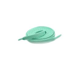 Shoelace Bunte Breite von Flach Schnürsenkel Schnürsenkel für Sneakers Sportschuhe 24color 150cm, grün, 150cm von Sjzwt