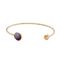 Skagen Armband Für Frauen Sea Glass, Länge: 165mm, Breite: 10.8mm Gold-Edelstahl-Armband, SKJ1688710 von Skagen
