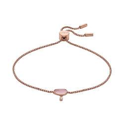 Skagen Armband für Damen Meerglas, Pinkes Glaskettenarmband, Länge: 216mm, Breite: 9.5mm, Höhe: 10mm, SKJ1706791 von Skagen