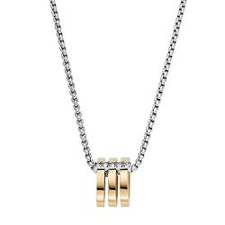 Skagen Halskette Für Frauen Kariana, Länge: 457.2mm+70mm, Breite: 6.8mm, Höhe: 9.2mm 2-Tone Edelstahl Halskette, SKJ1676998 von Skagen