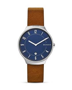 Skagen Herren Analog Quarz Smart Watch Armbanduhr mit Leder Armband SKW6457 von Skagen